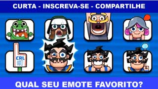 ALL EMOTES CLASH ROYALE PART 11