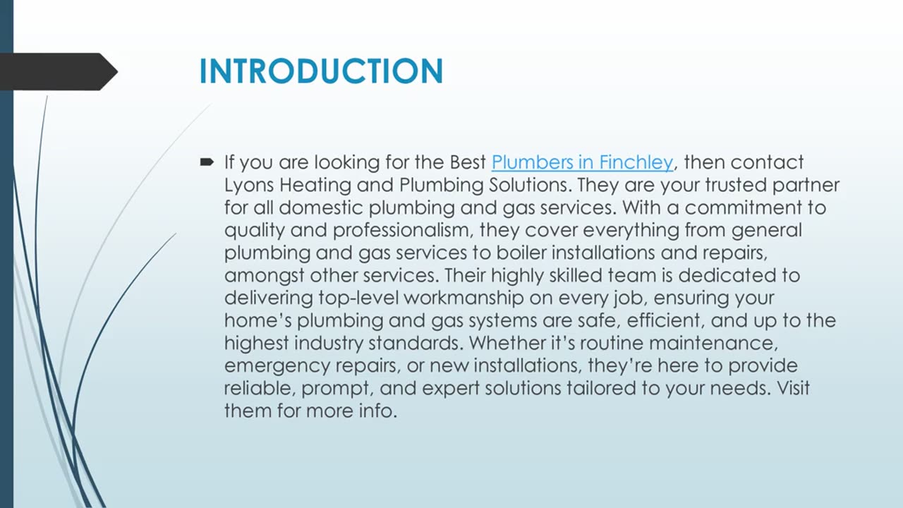 Get The Best Plumbers in Finchley.