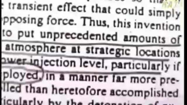 A look into the HAARP Patent