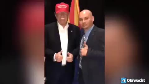 Look at trumps face pushed to the side by Freemasons. He’s not happy looks like.