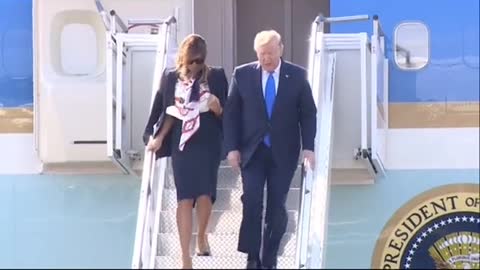 Trump Melania Landed China for Small Tour