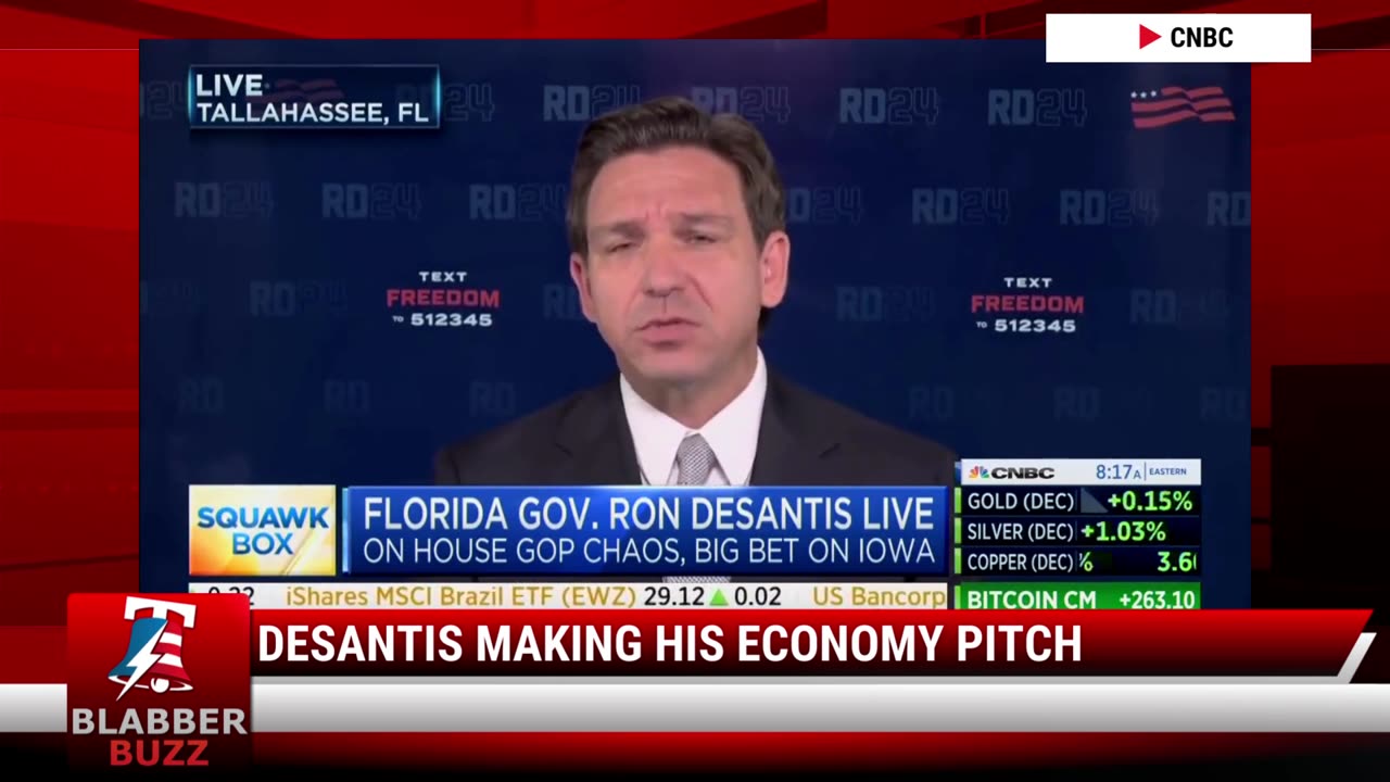 DeSantis Making His Economy Pitch