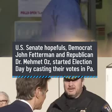 Dr. Mehmet Oz, John Fetterman Cast Votes | NBC10 Philadelphia Rumble Shorts