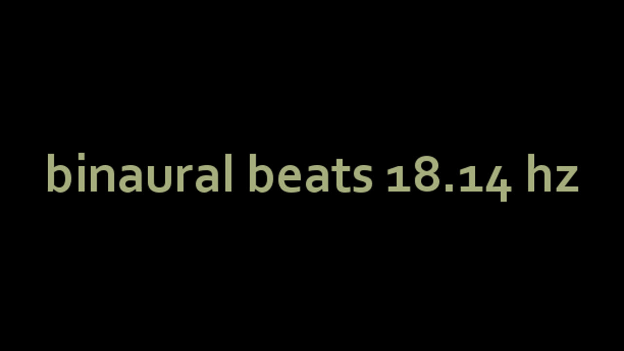 binaural beats 18.14 hz