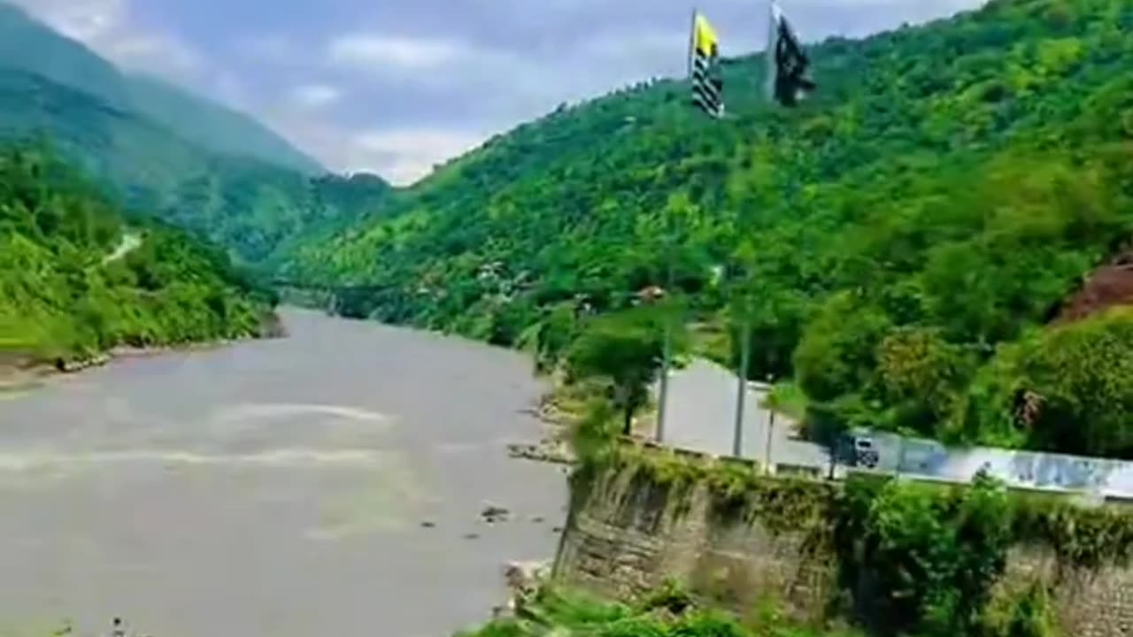 Jhelum River Muzaffarabad Road Kashmir Pakistan