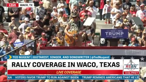 Ted Nugent at Waco, TX rally, including his version of The National Anthem