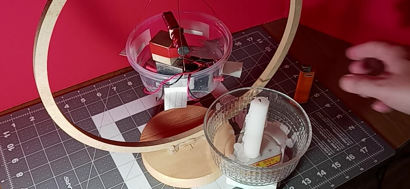Permanent Magnet Statorless Earth Motor Doing Actual Work