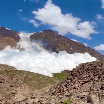 Who you gonna call?!? Caught in an 🏔 Avalanche in Kyrgyzstan Everyone Survived!