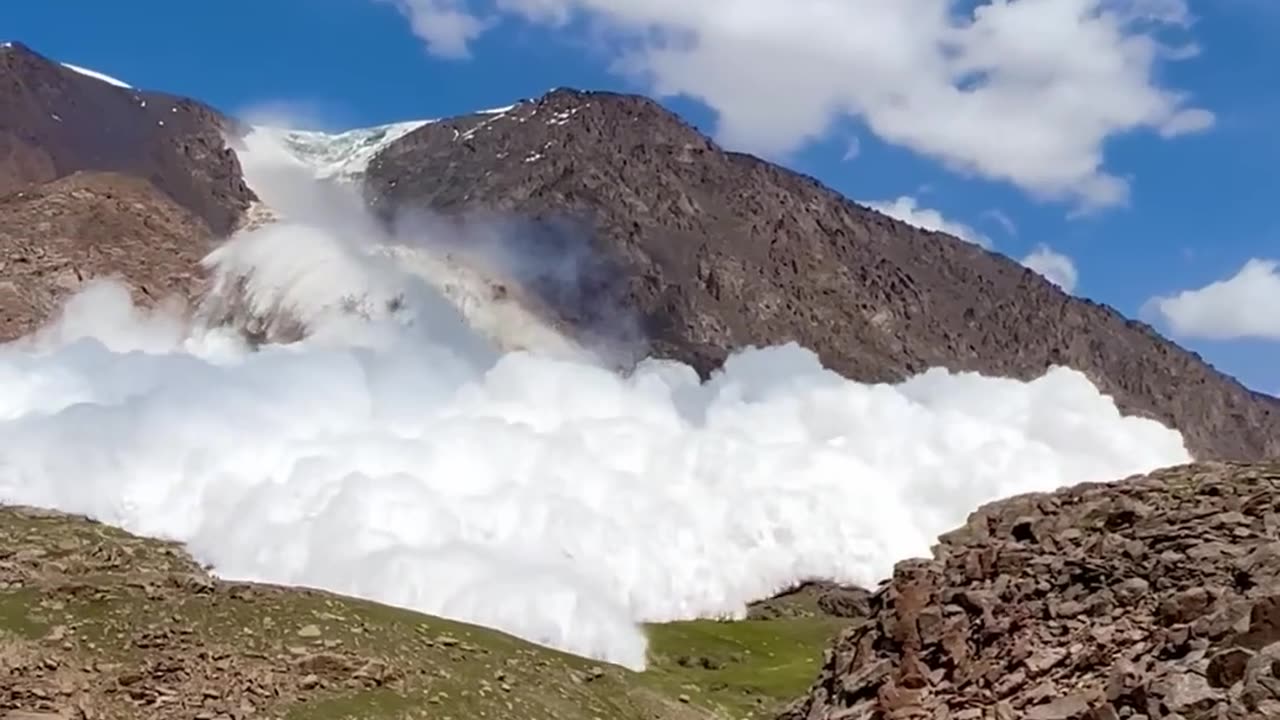 Who you gonna call?!? Caught in an 🏔 Avalanche in Kyrgyzstan Everyone Survived!