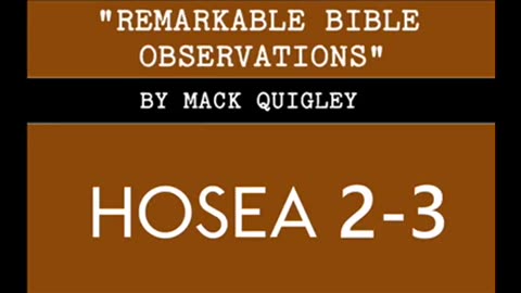 Book of Hosea (2)