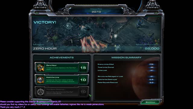 Starcraft2 terran campaign zero hour hard walkthrough all objectives completed