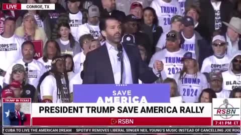 Donald Trump Jr.'s Full Speech at the Rally in Texas