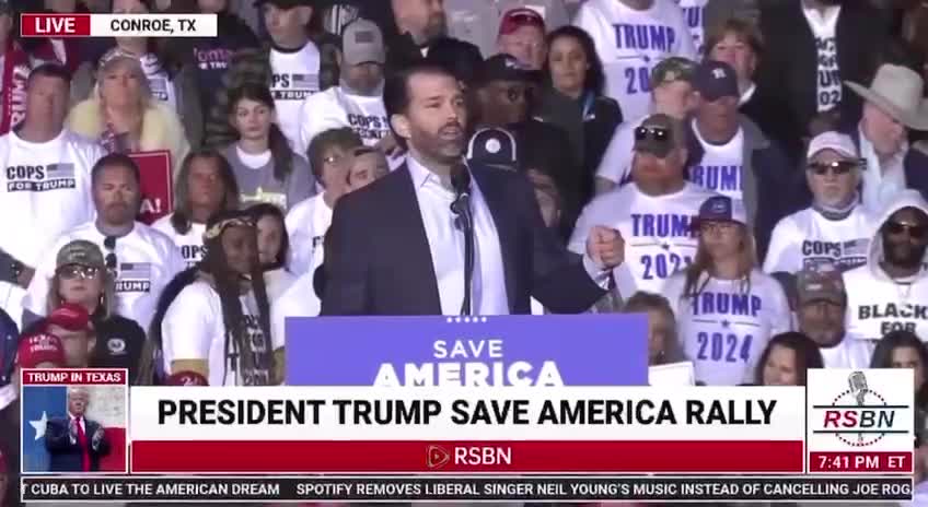 Donald Trump Jr.'s Full Speech at the Rally in Texas
