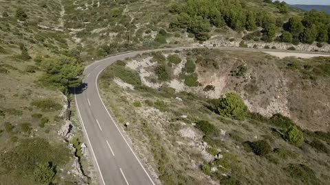 Empty road in Croatia