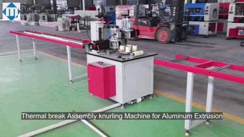 Professional Thermal break Assembly knurling Machine for Aluminum Extrusion GRKC-02