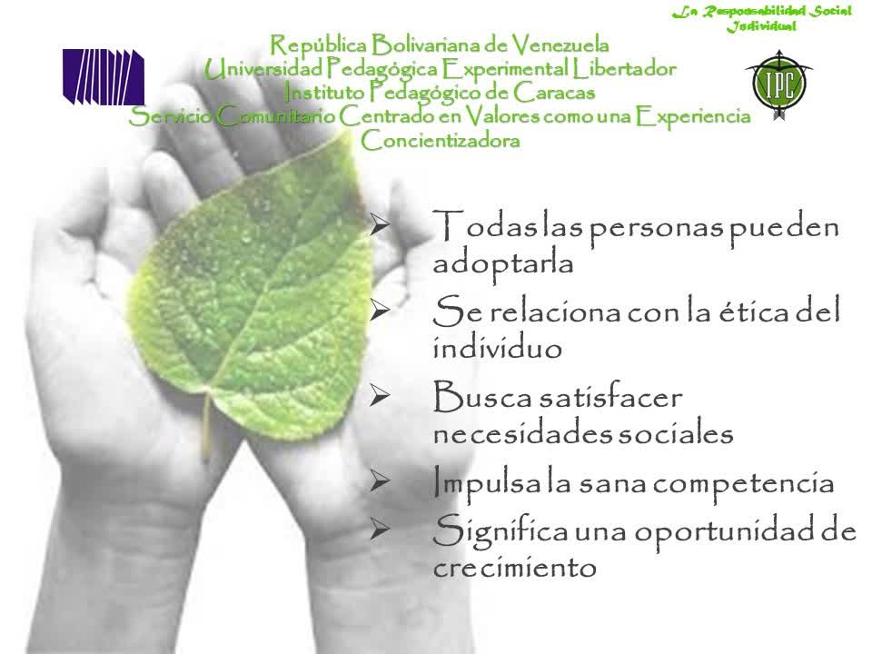 Foro Chat: La Responsabilidad Social Individual