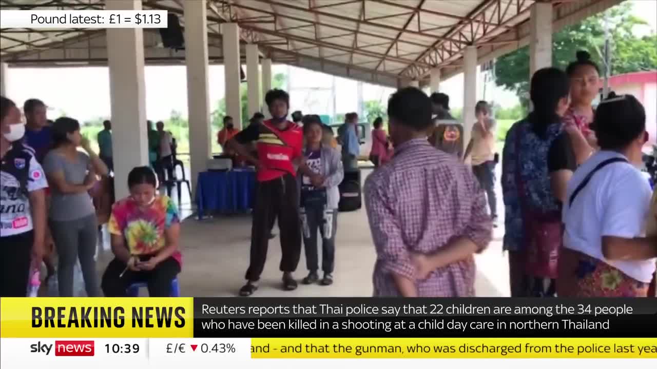 Gunman shoots dead 22 children in Thailand