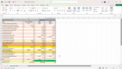 Tesla Stock PRICE TARGET For 2024...