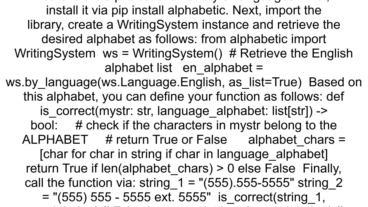 How to verify that a string has characters belonging to an alphabet