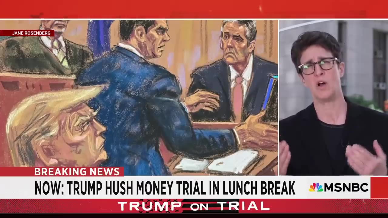 Discursive , sprawling and uninteresting: what rachel Maddow saw inside the Trump trial today..