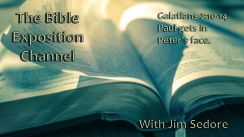 Galatians 2:10-14 Paul gets in Peter’s face.