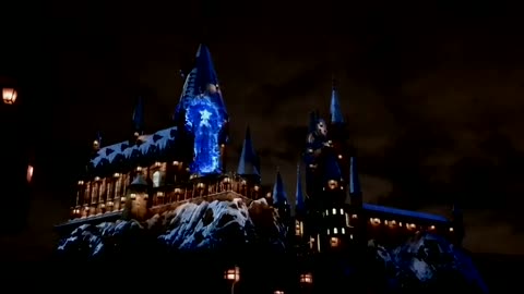 Laser lighting display of Castle