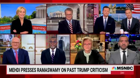 'Geez ... Okay': 'Morning Joe' Co-Host Shocks Panelists With Vivek Ramaswamy Question