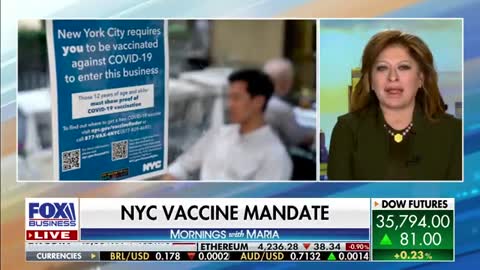 NYC VACCINE MANDATE: Maria Bartiromo: