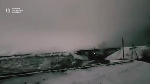 🔥💥 A railway track was blown up in Ulyanovsk, Russia