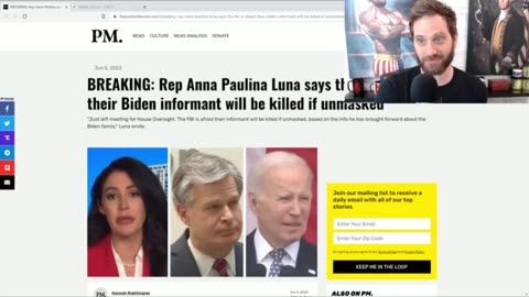 FBI is Afraid Their Biden Informant Will be Killed if Unmasked