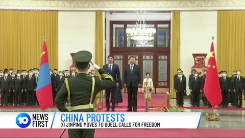 Xi Jinping Sends Police To Quell COVID Protestors 10 News First