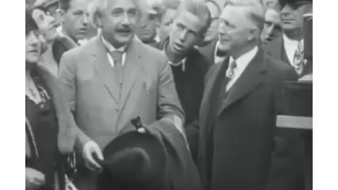 Rare video of Einstein