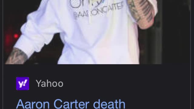 ARRON CARTER HAS SOMETHING TO SAY