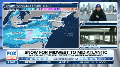 Winter Weather Alerts Expanded Into Northeast_ Includes NYC As They Brace For Quick-Hitting Snowfall