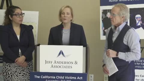 Lawyer Jeff Anderson press conference on lawsuit involving pedophile Jesuit Donald McGuire S.J.