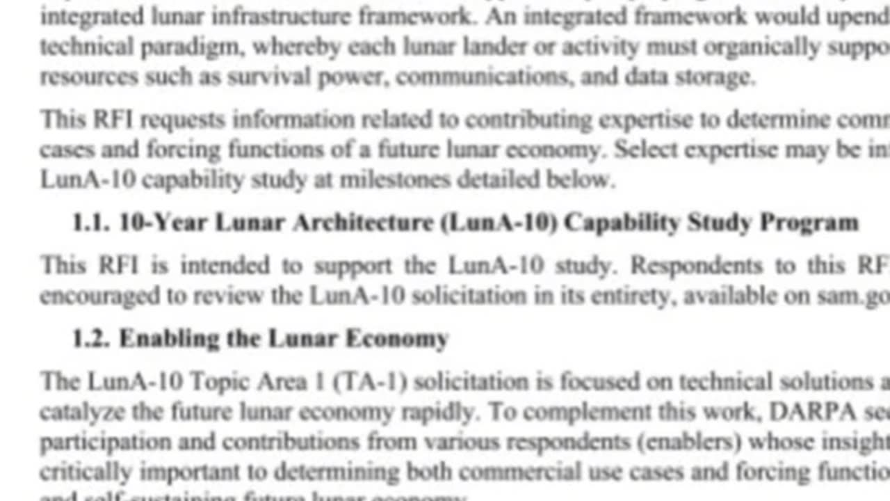 DARPA puts out a call for moon contractors...