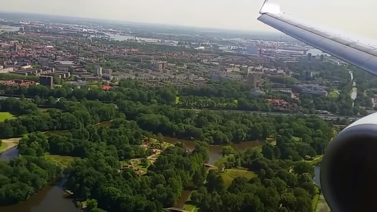 Landing Transavia 737 op Rotterdam Waanzinnige aanvliegroute