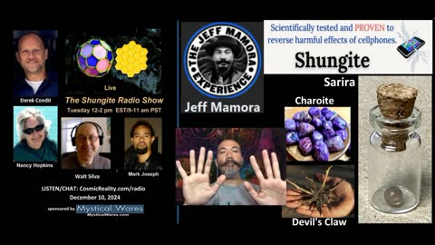 SHUNGITE REALITY 12/10/24 - Jeff Mamora on Enerology
