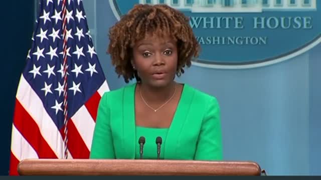 BREAKING: Karine Jean-Pierre is calling Kamala Harris "the president."