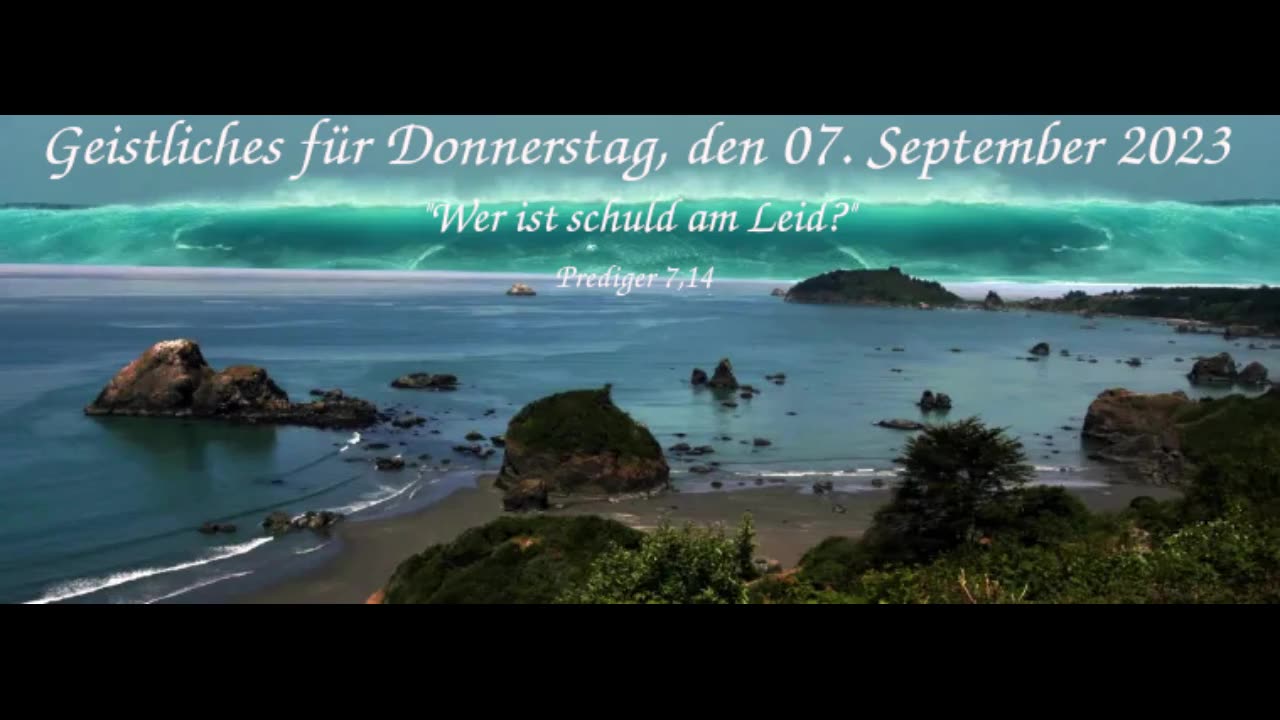 Geistliches für Donnerstag, den 07. September 2023