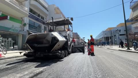 Highway construction site