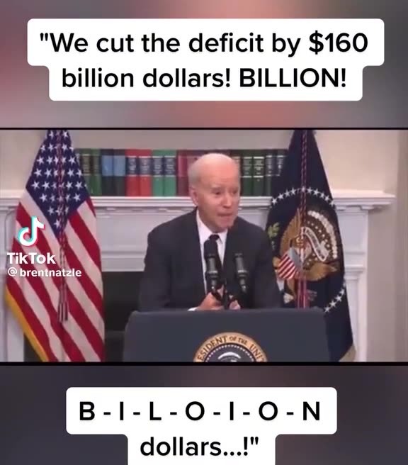 Biden miss spelled Billion