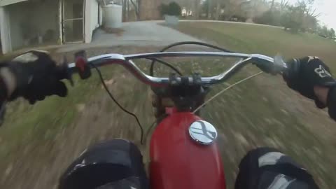 GOPRO HD: 1977 Honda XR-75 Street and Woods