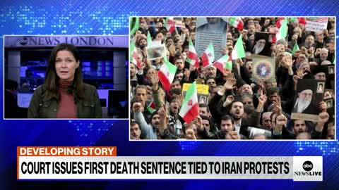 1st death sentence issued to anti-government protesters in Iran l ABCNL