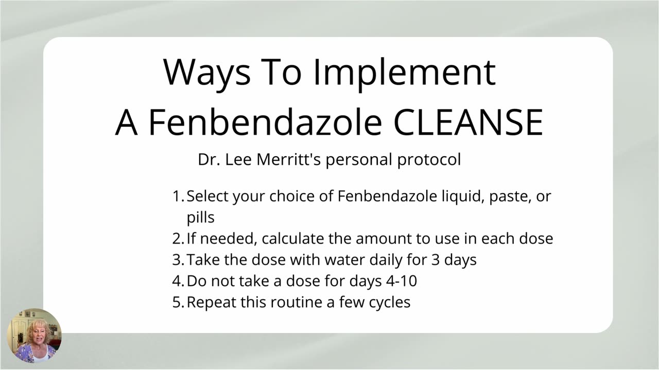 Fenbendazole -Cleanse Parasites