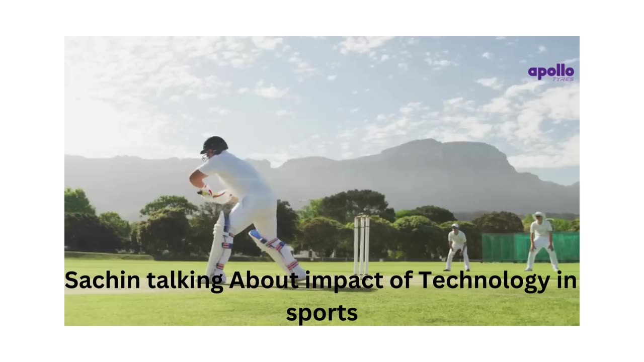 Sachin Tendulkar talking about technology in sports. courtasy by apollo tyres