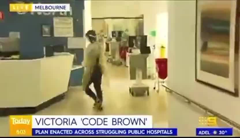 Dancing Nurse caught on camera in Melbourne