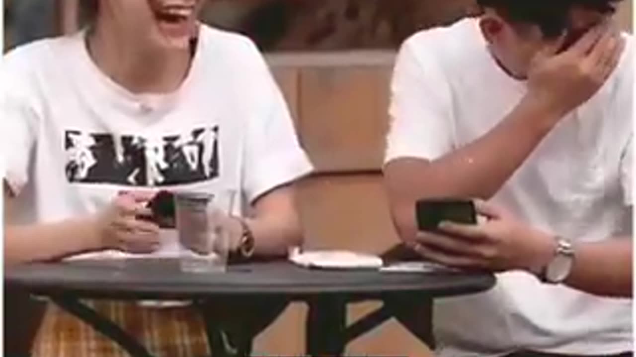Boy and cute girl together