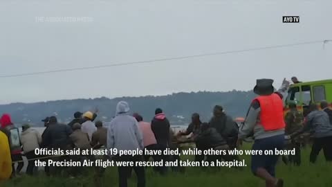 Small plane crashes into Lake Victoria, 19 dead