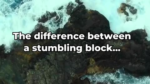 The difference between a stumbling block ... #psychology #facts #knowledge #motivation #subscribe